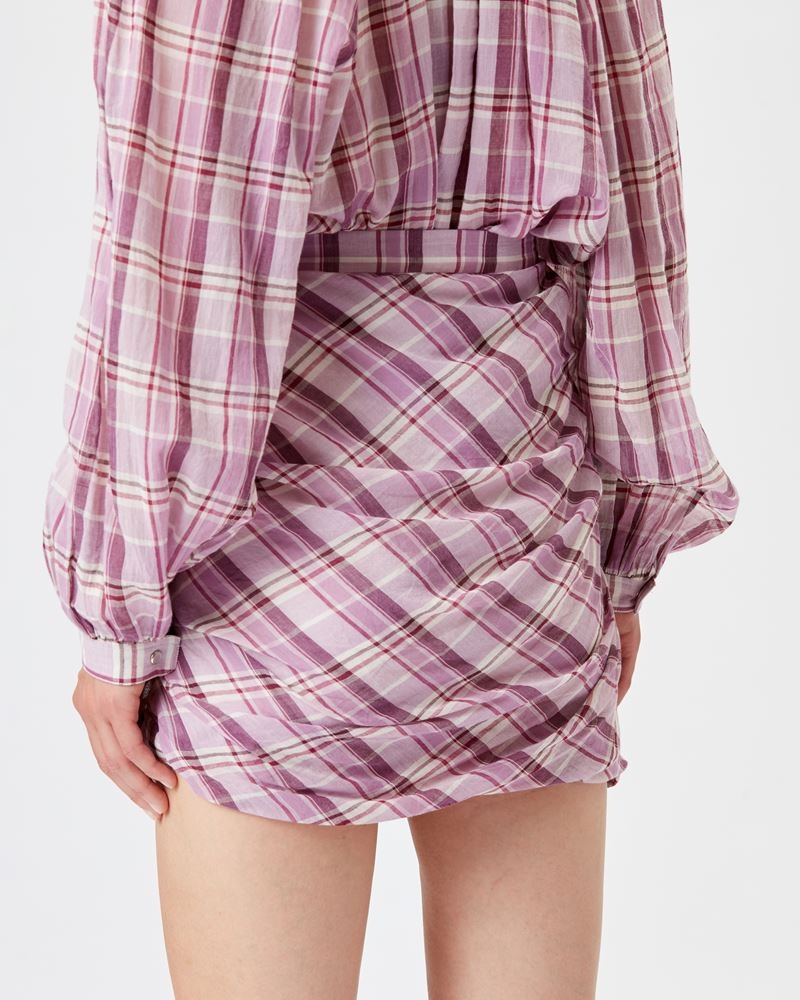 BIRDY MINI CHECKED SKIRT - 5