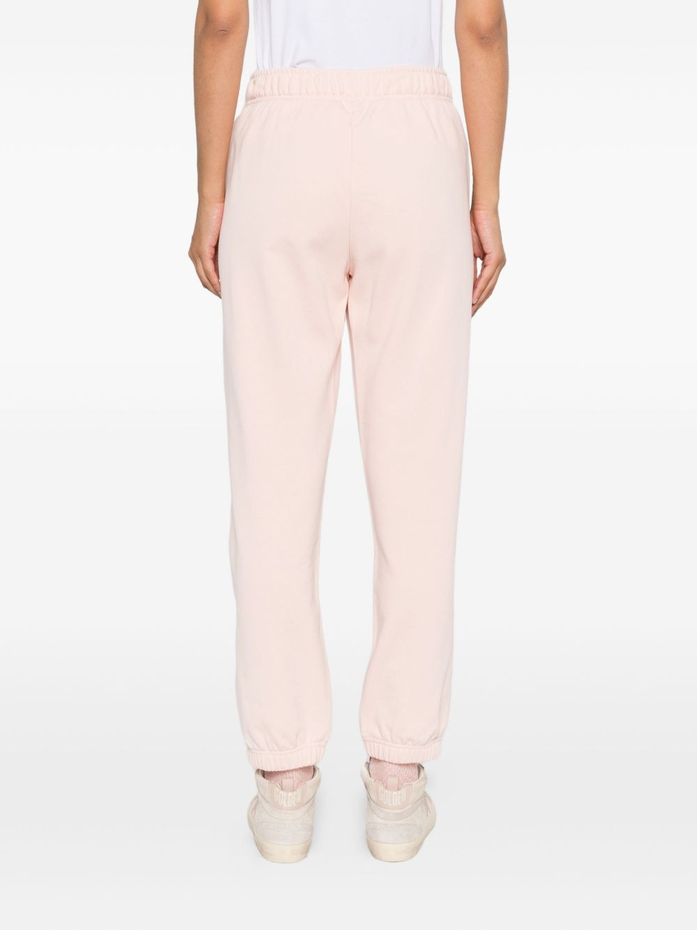 embellished-logo cotton track pants - 4