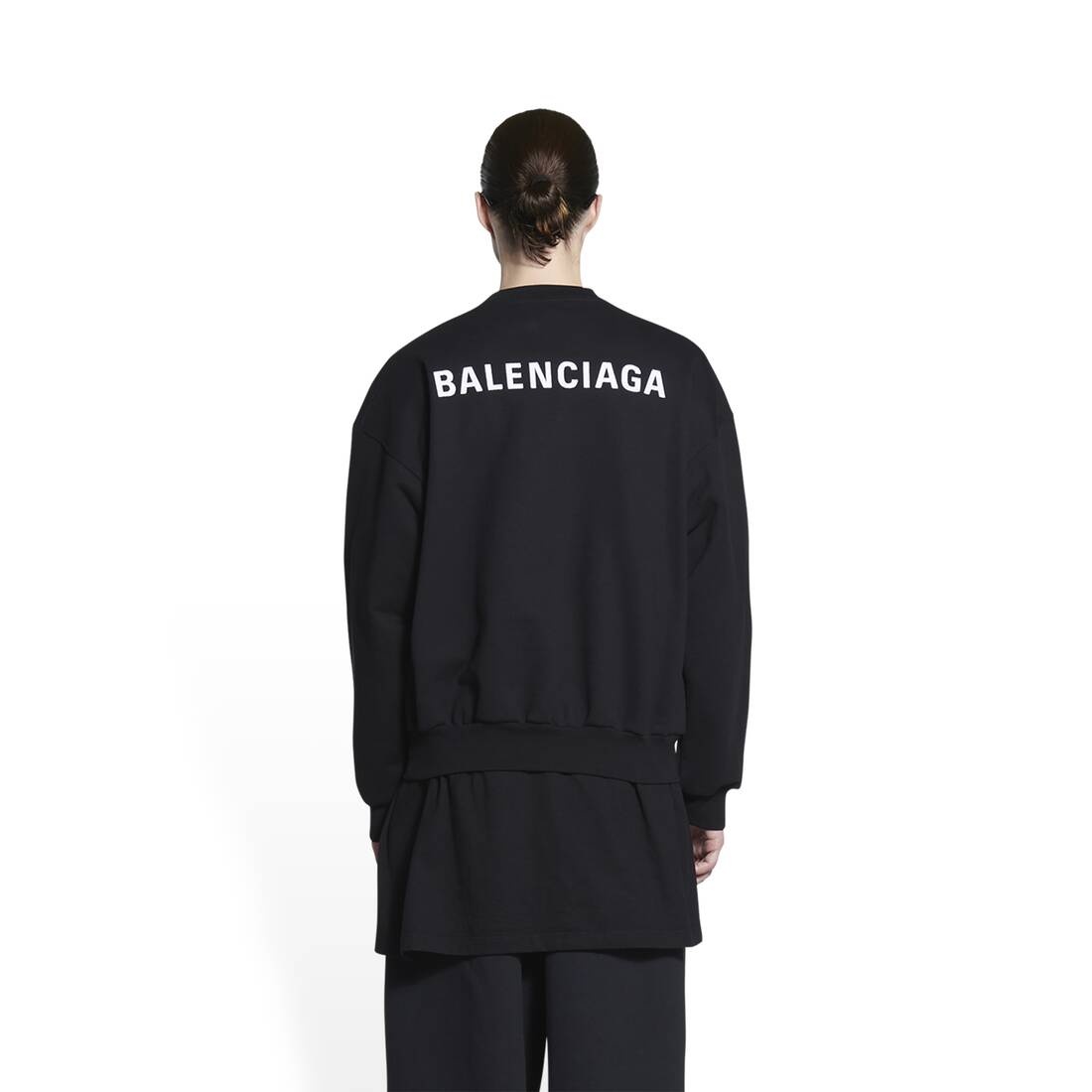 Women's Balenciaga Sweatshirt Regular Fit in Black - 4