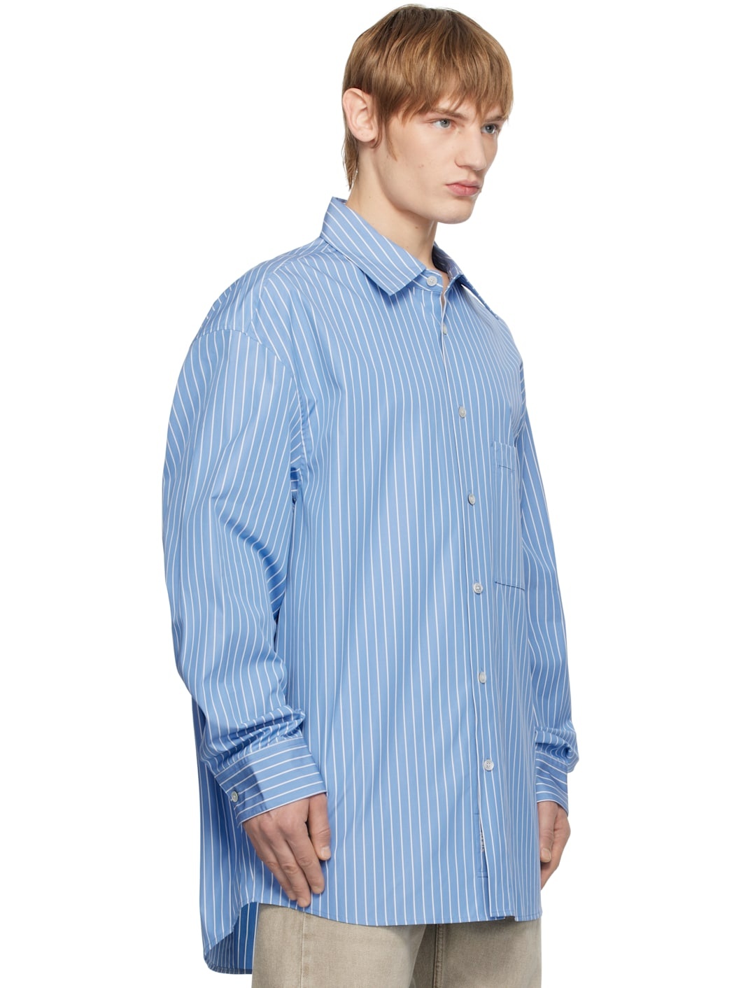 Blue Stripe Essential Shirt - 2