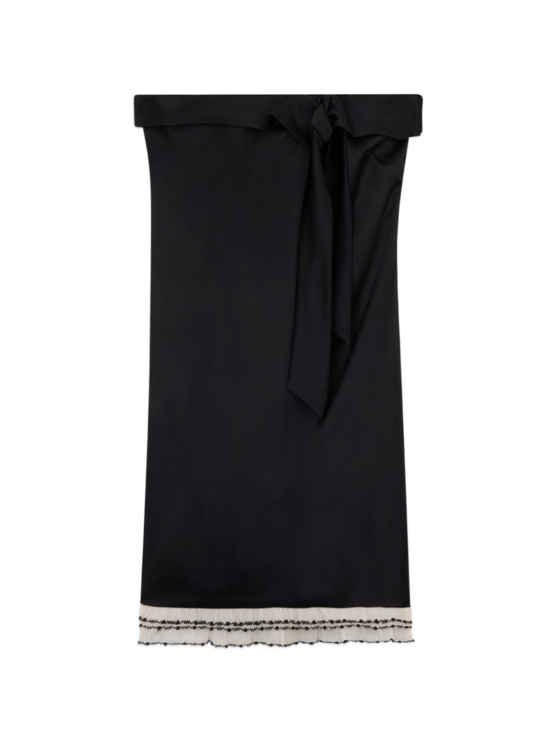 bow-detail mini dress 1