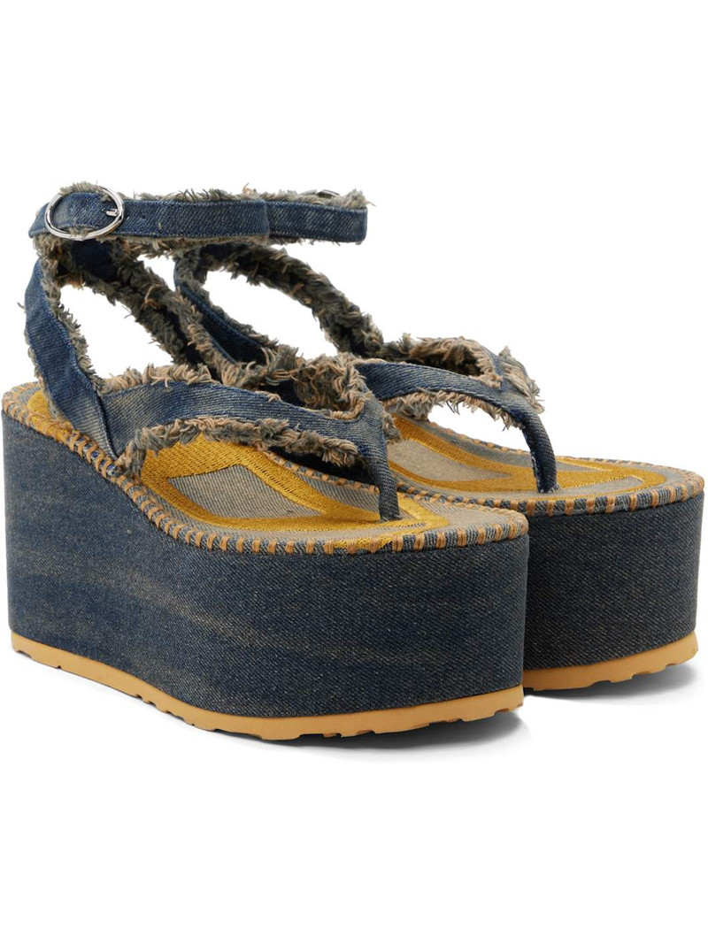Blue SA-Nikola Denim Heeled Sandals 4