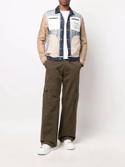 DSQUARED2 patchwork denim jacket outlook