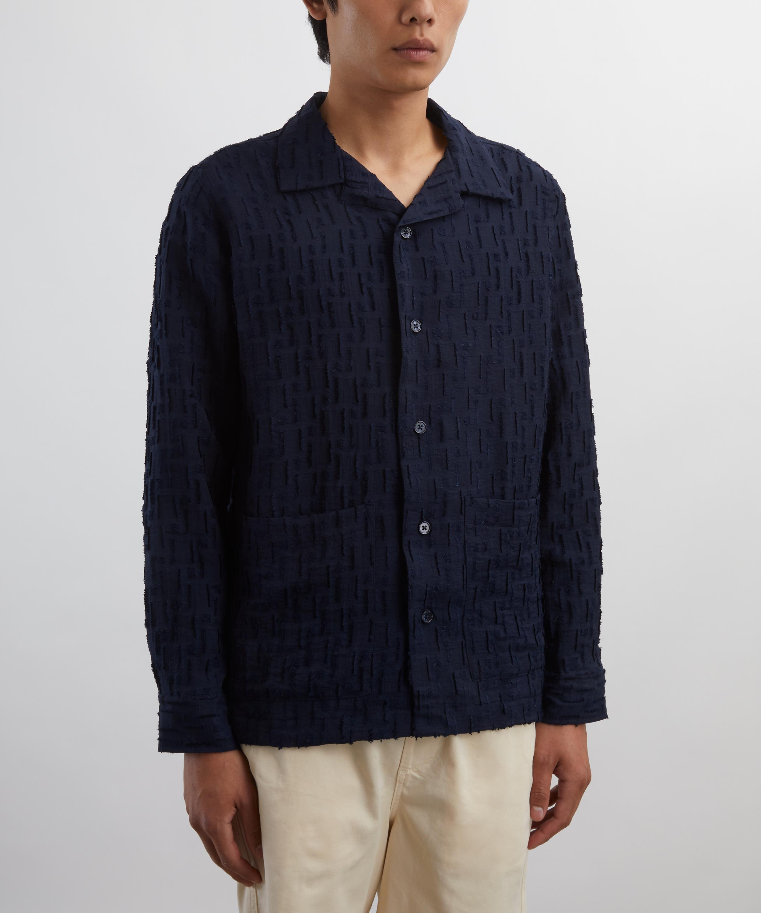 Hank Fil-Coupé Jacquard Overshirt - 3