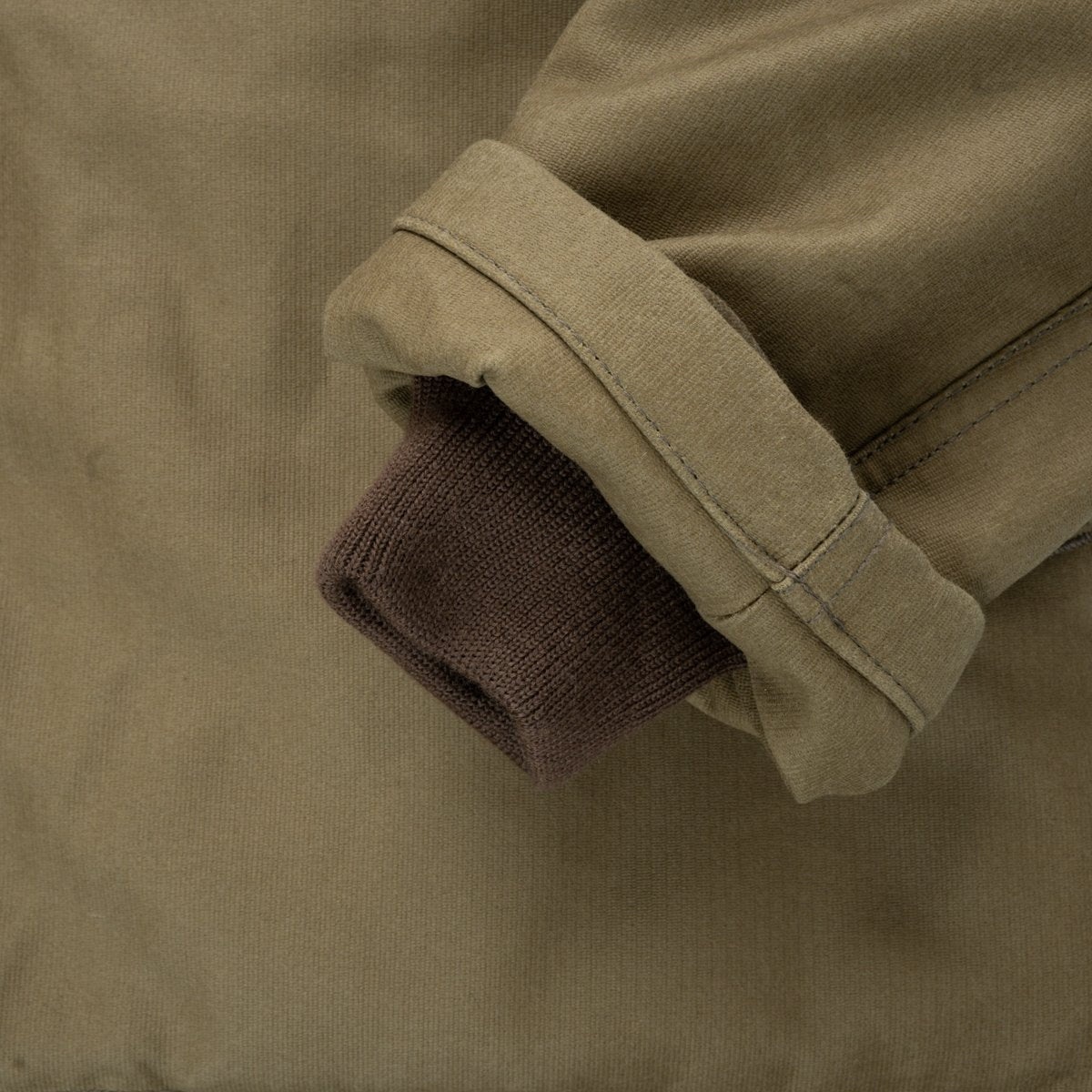 IHM-37-KHA Oiled Whipcord N1 Deck Jacket Khaki - 8
