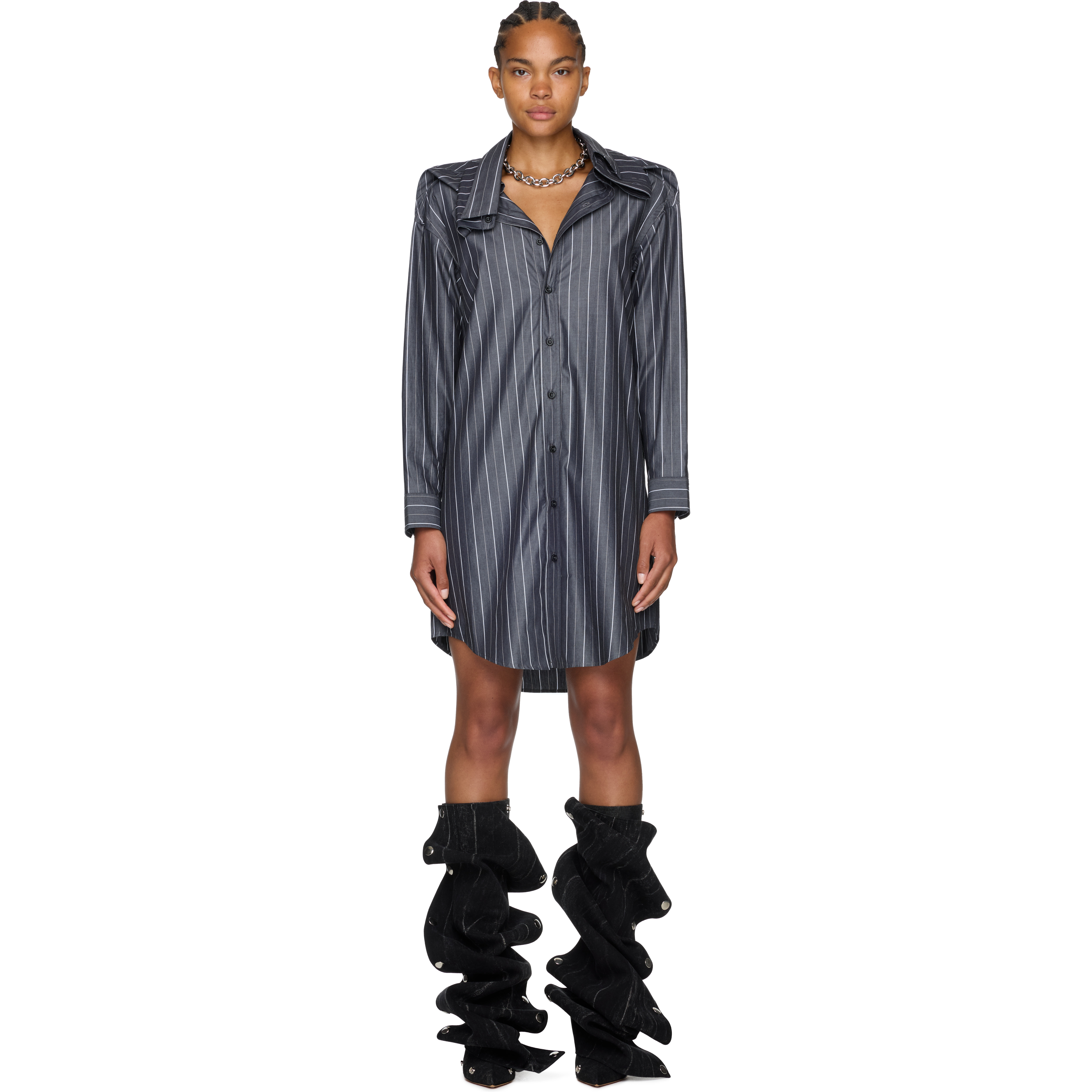 Evergreen Chain Shirt Dress - 1