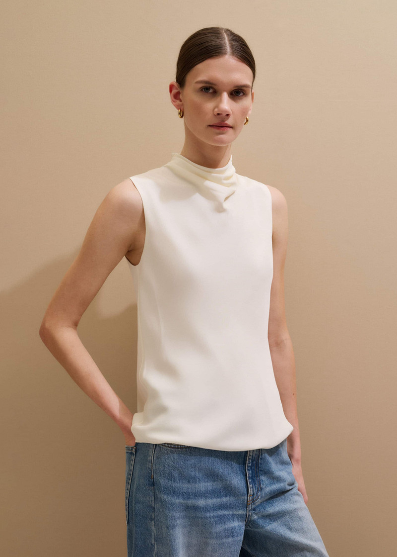 ME+EM Elevated Cowl Neck Top outlook