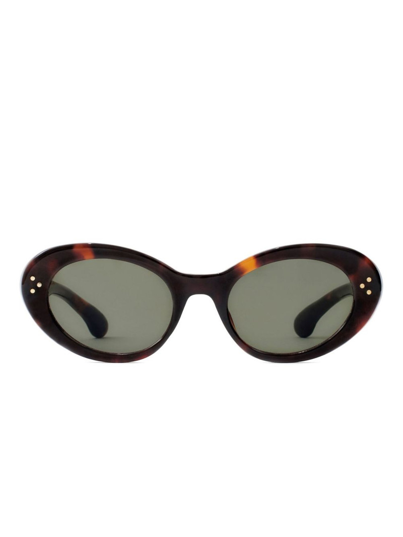 oval-frame sunglasses 1