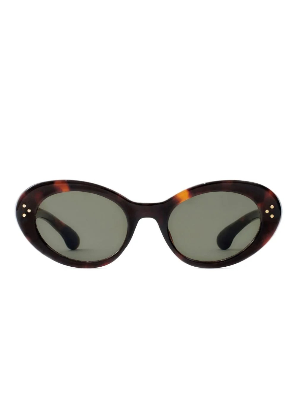 oval-frame sunglasses - 1
