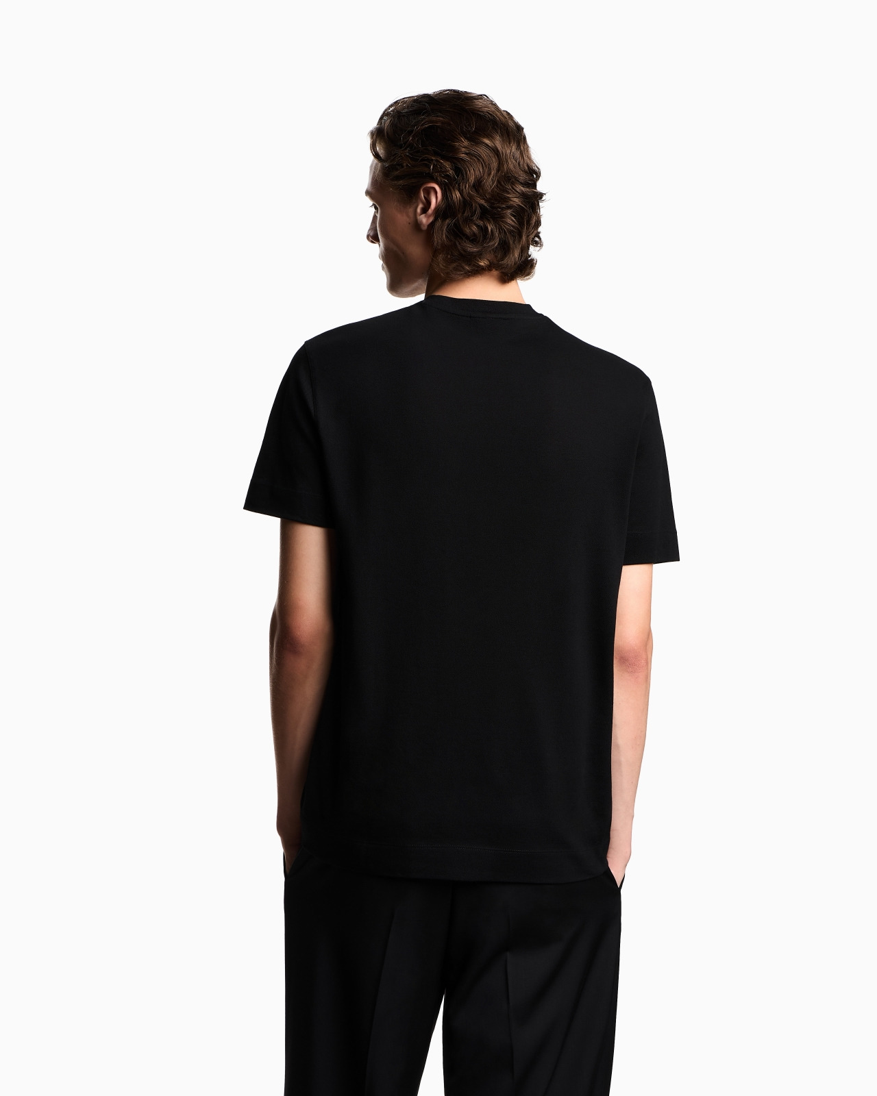PIQUÉ JERSEY T-SHIRT WITH EAGLE PATCH - 3
