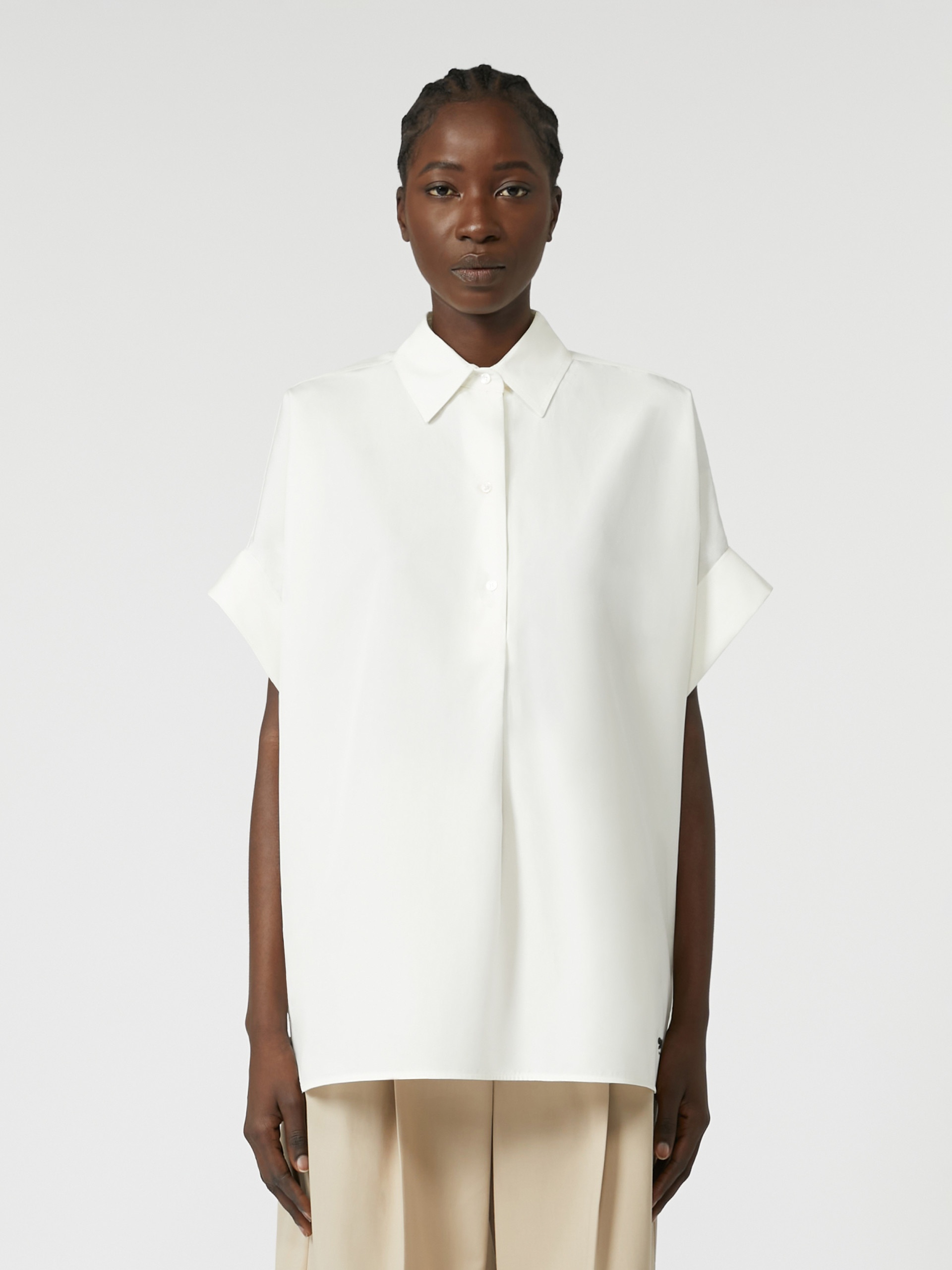 ARDEA Straight-fit cotton poplin shirt - 3
