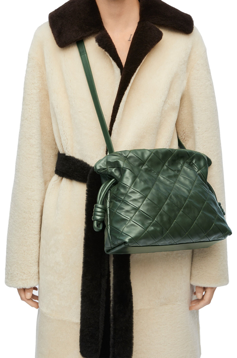 Flamenco clutch in pleated nappa lambskin 3