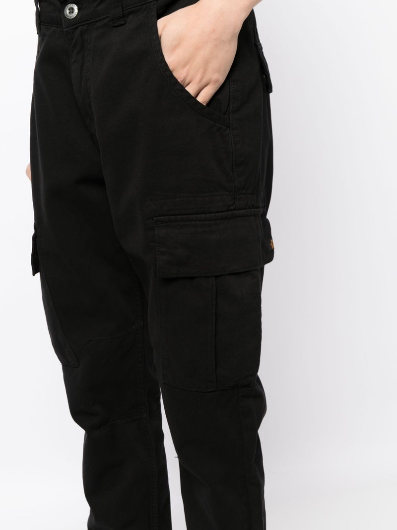 straight-leg cotton cargo trousers 5
