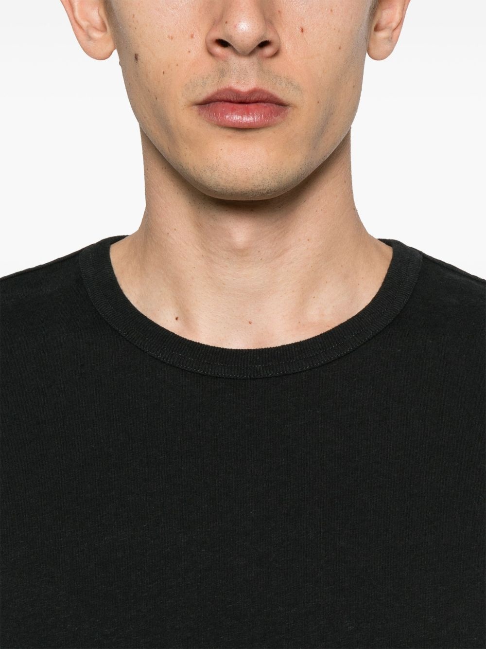 jersey-texture T-shirt - 4
