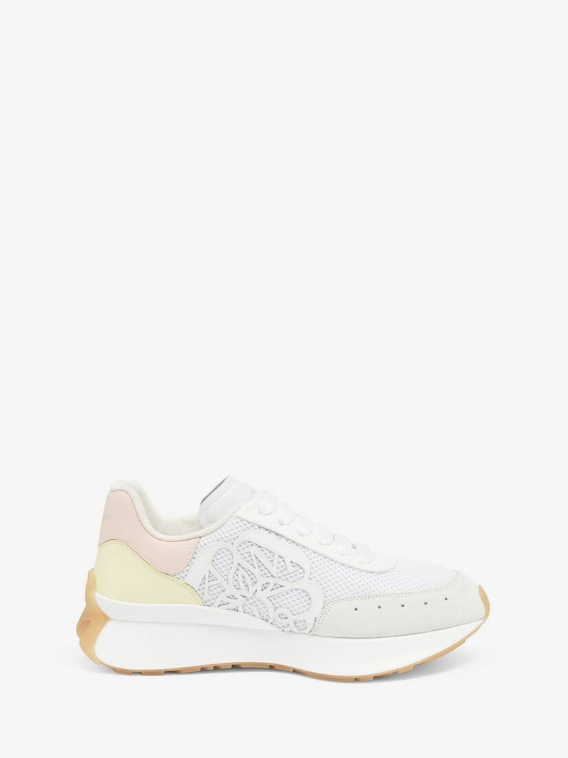 Women's Sprint Runner in White/pearl/blush/anise - 1