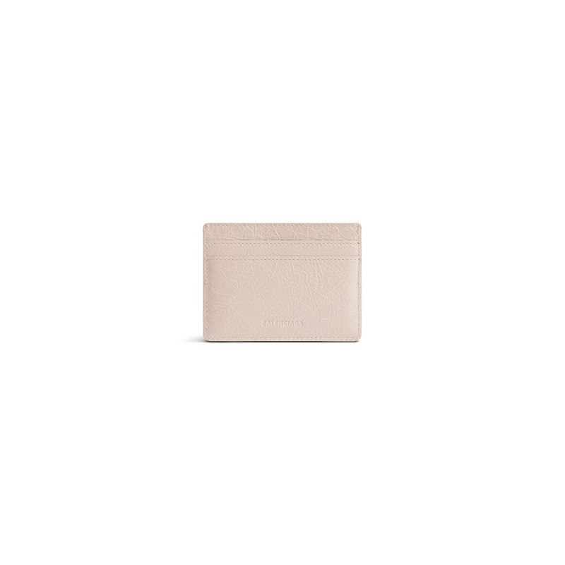 BALENCIAGA Women's Le City Card Holder in Almond outlook