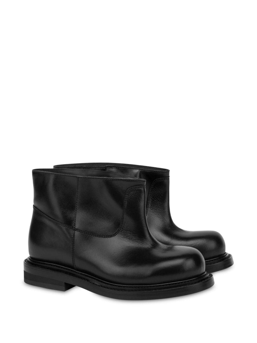 slip-on leather ankle boots - 2