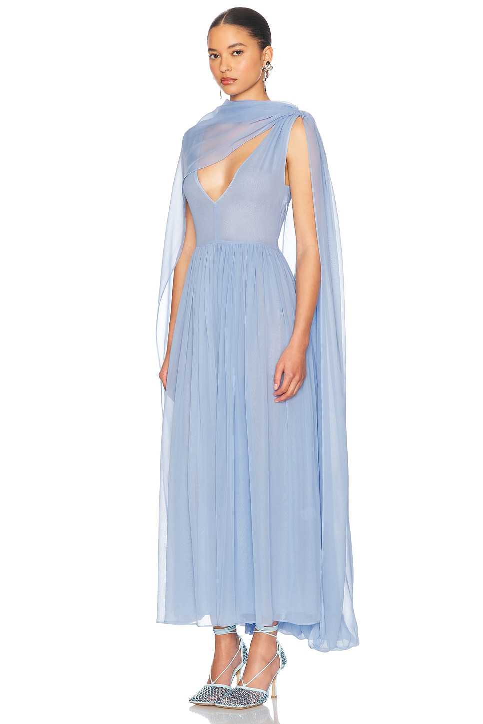 The Sabine Dress in Silk Chiffon - 4