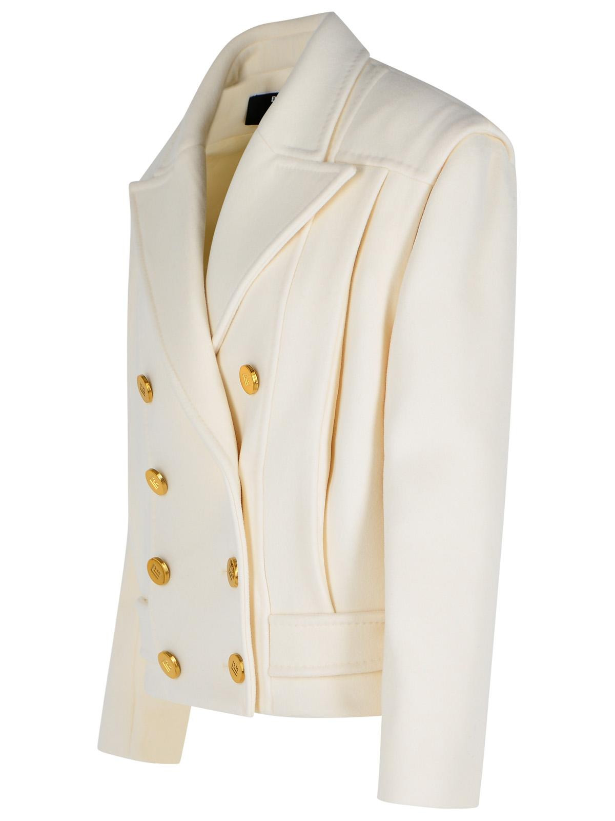 Balmain Short 'Caban' Virgin Wool And Cashmere Jacket Women - 2