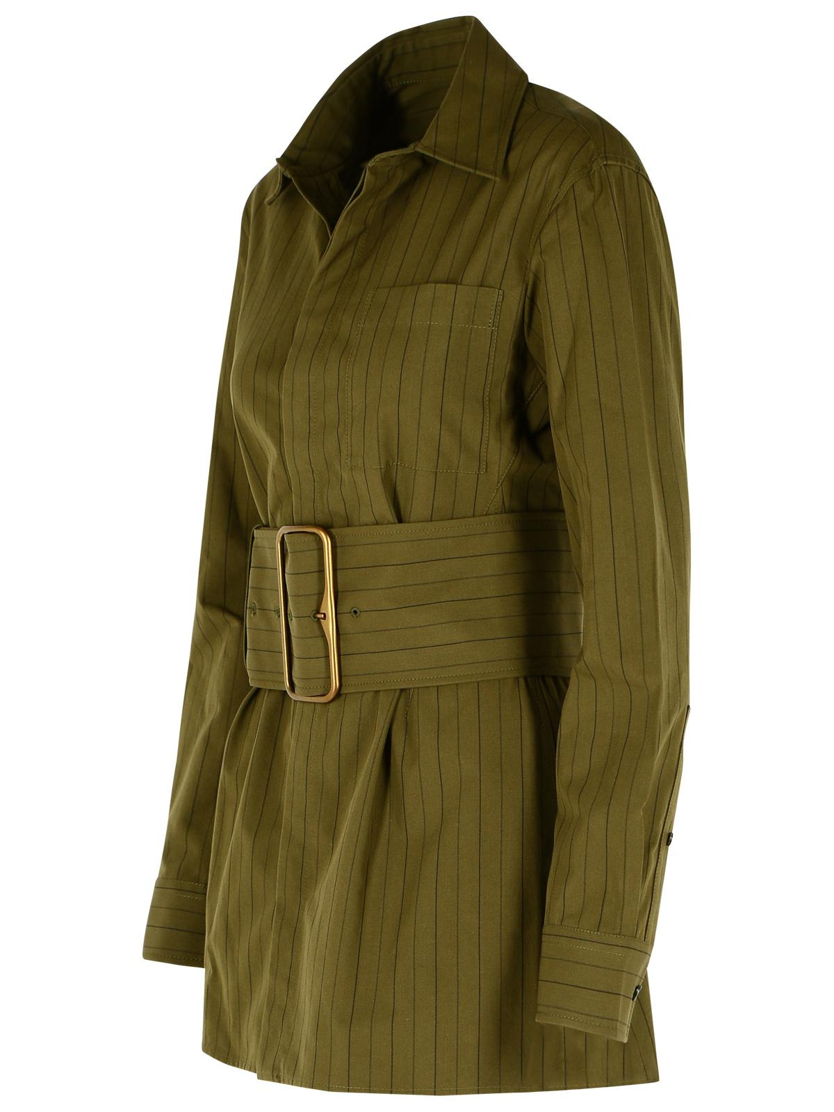 Burberry Green Cotton Mini Dress Women - 2