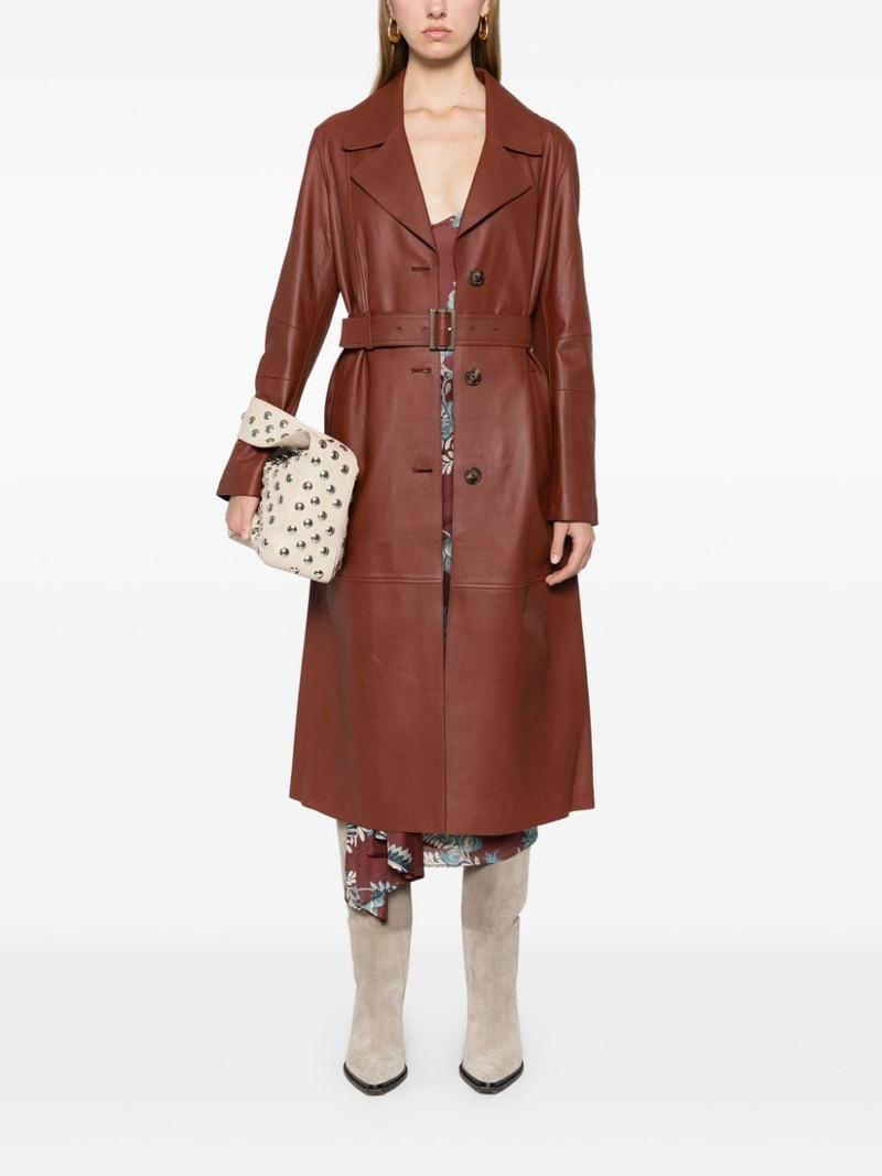Yves Salomon leather coat outlook