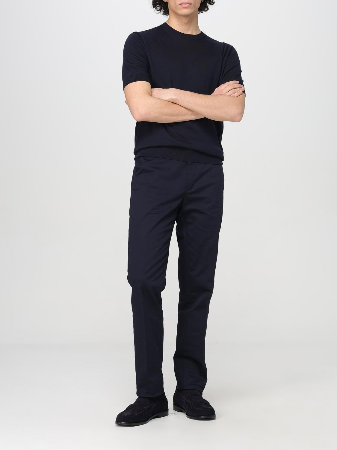 Zegna T-Shirt Men Navy - 2