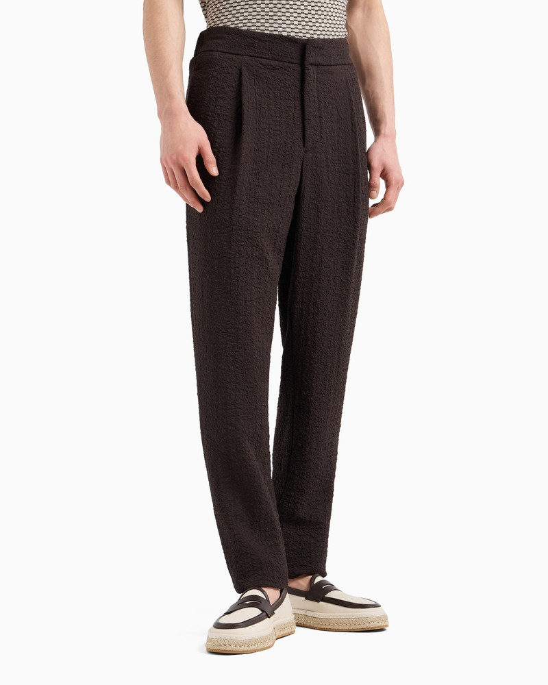 GIORGIO ARMANI SINGLE-PLEAT STRETCH-WOOL TROUSERS outlook
