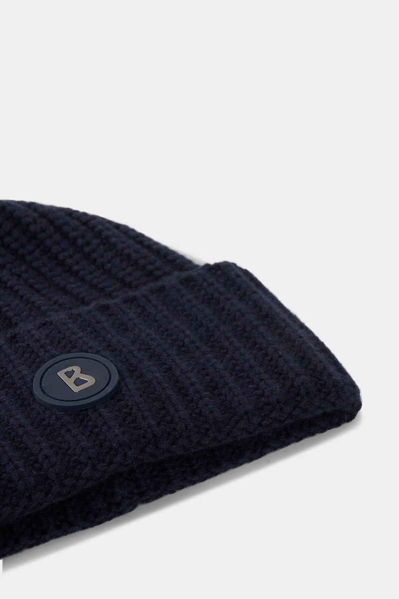 Kilian knitted cashmere hat in Navy blue 3