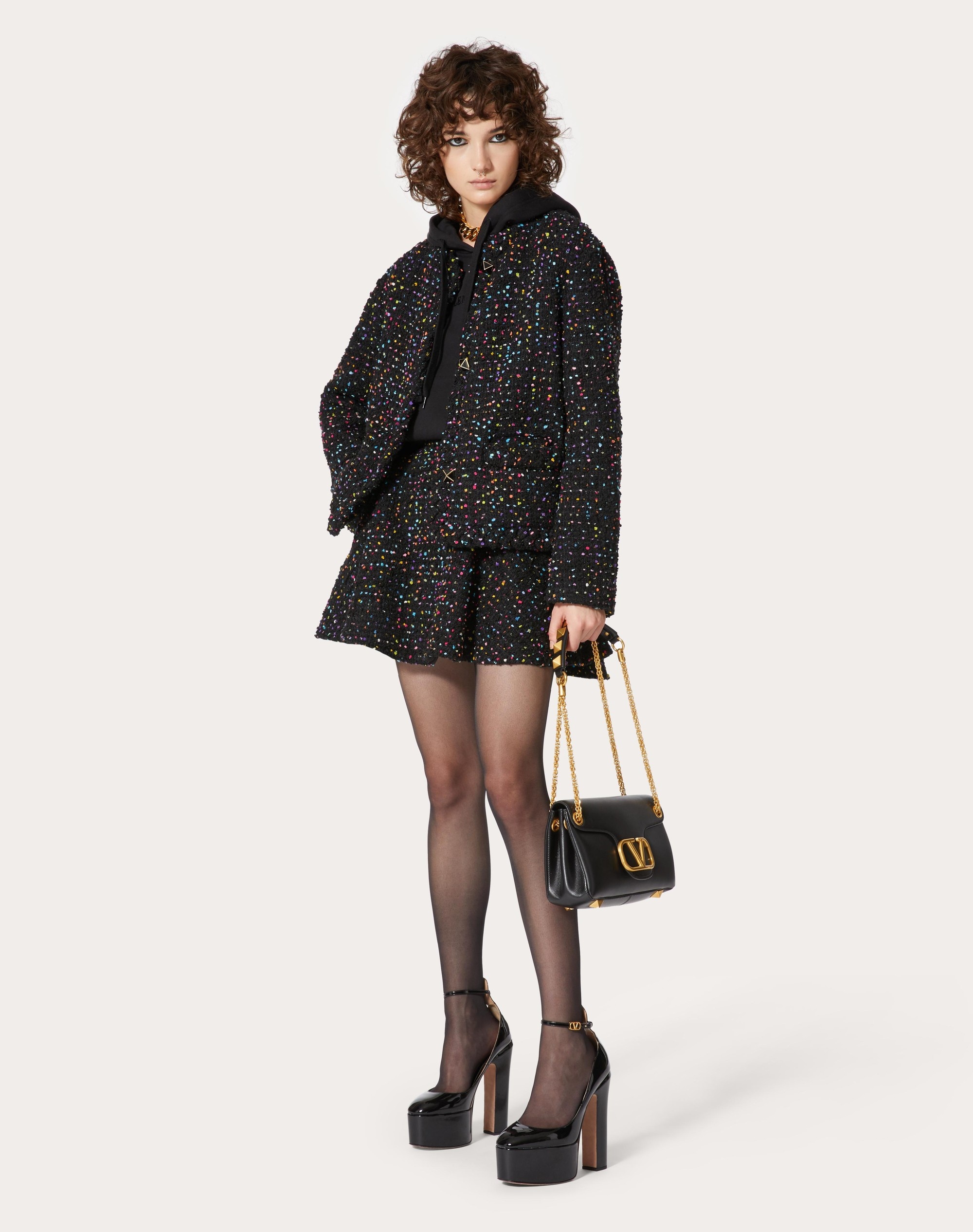 TWEED POIS MINISKIRT - 2