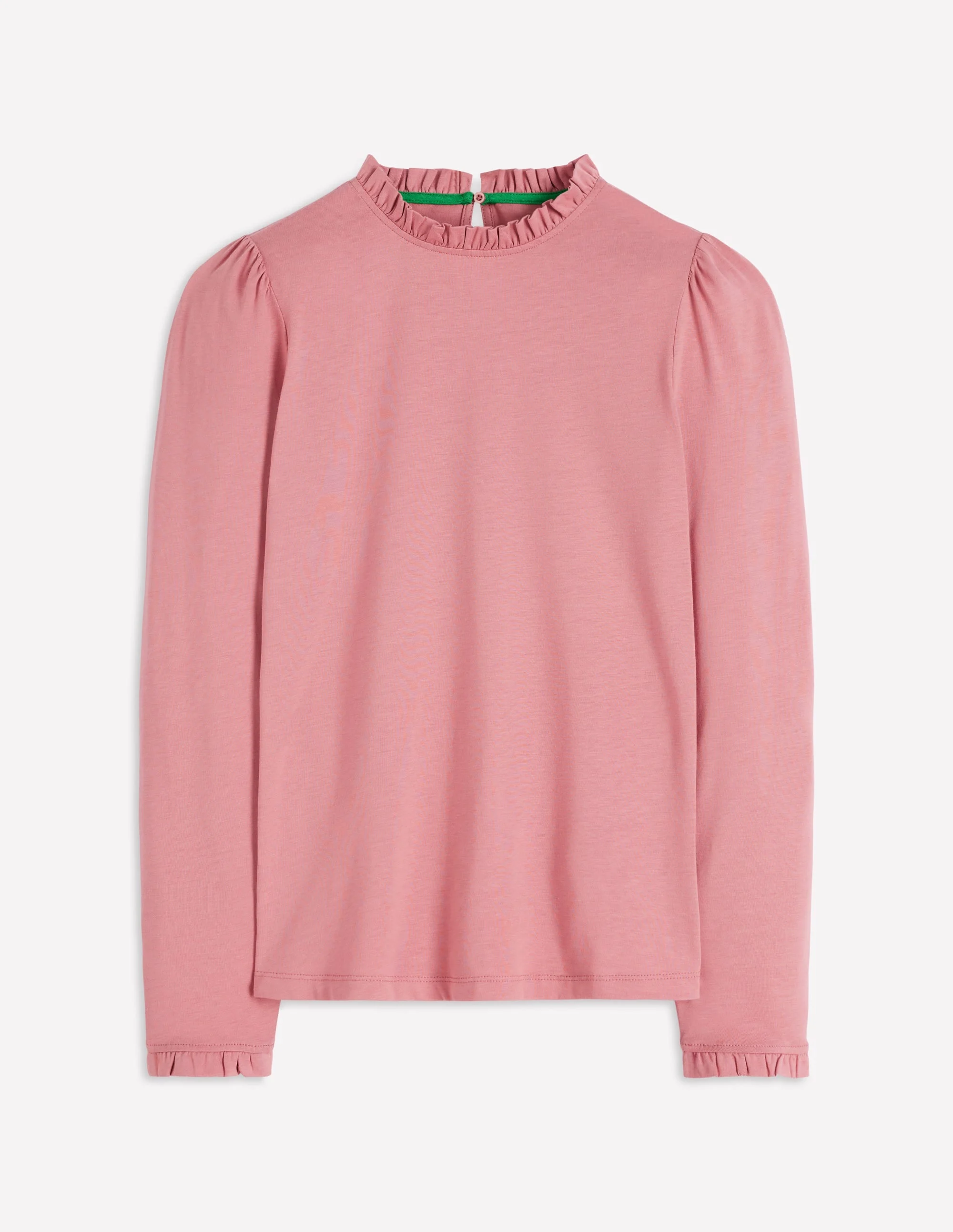 Supersoft Frill Detail Top-Vintage Rose - 1
