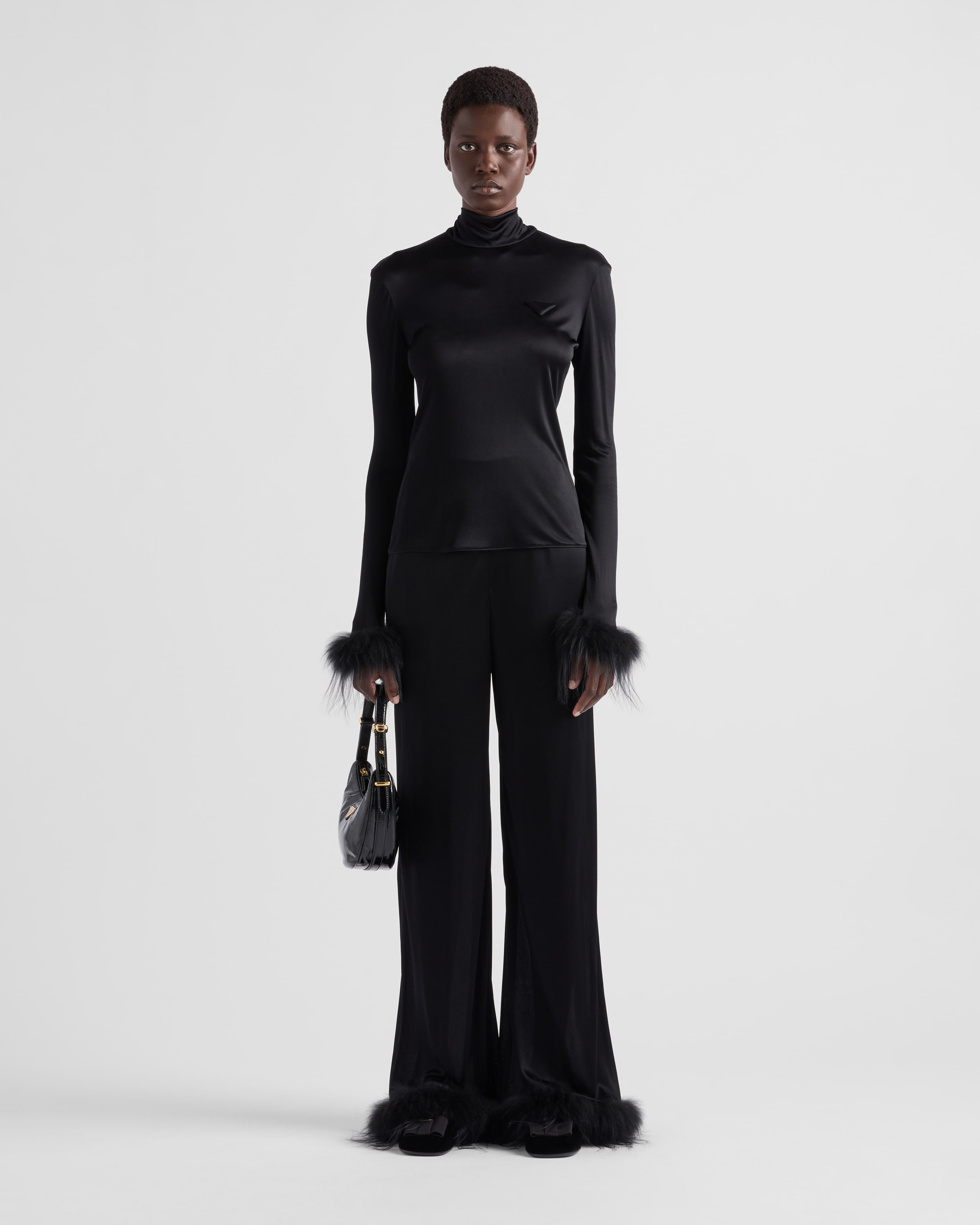 Satin jersey trousers - 2
