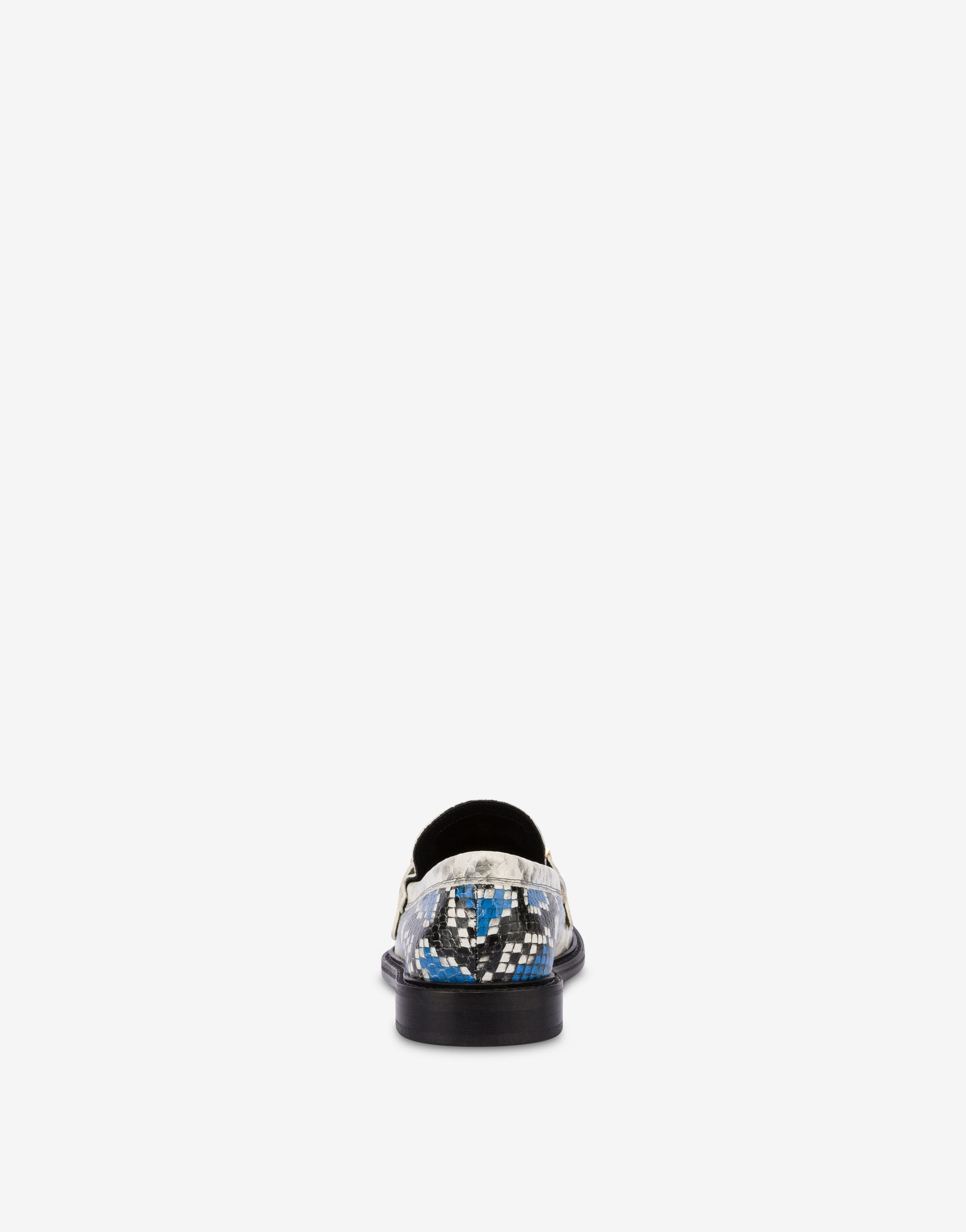 LOGO LETTERING PYTHON-PRINT LOAFERS - 3