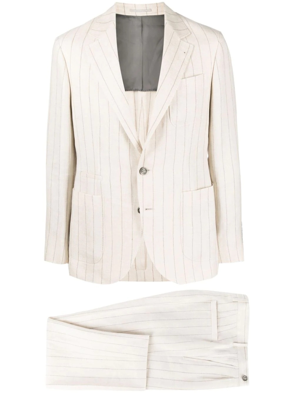 striped linen suit - 1