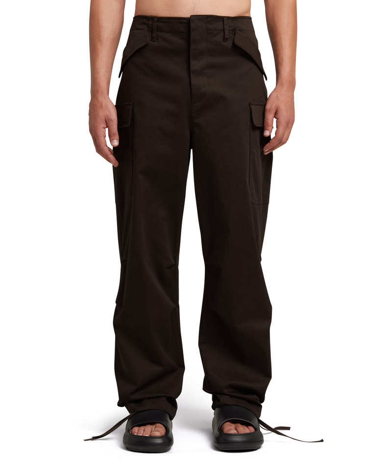 MSGM Gabardine cotton cargo pants outlook