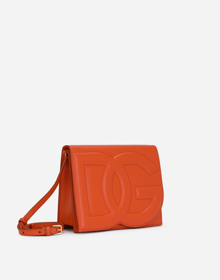 Calfskin crossbody bag with logo - 3