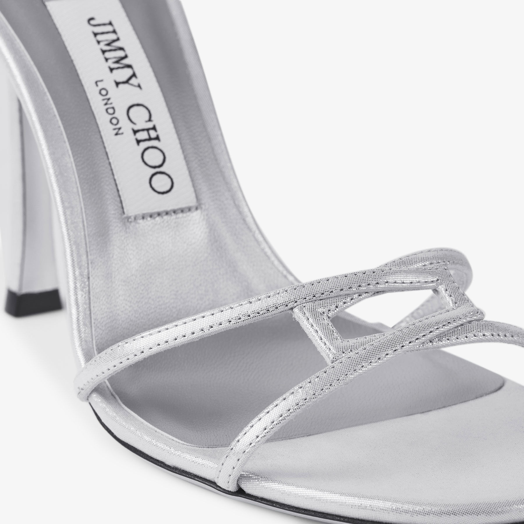 Leo 100
Silver Shimmer Suede Sandal - 3