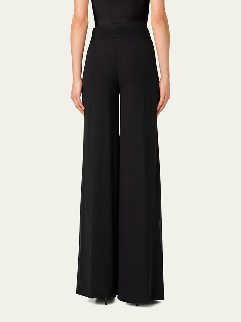 Felia Double Layer Wide-Leg Silk Pants 3