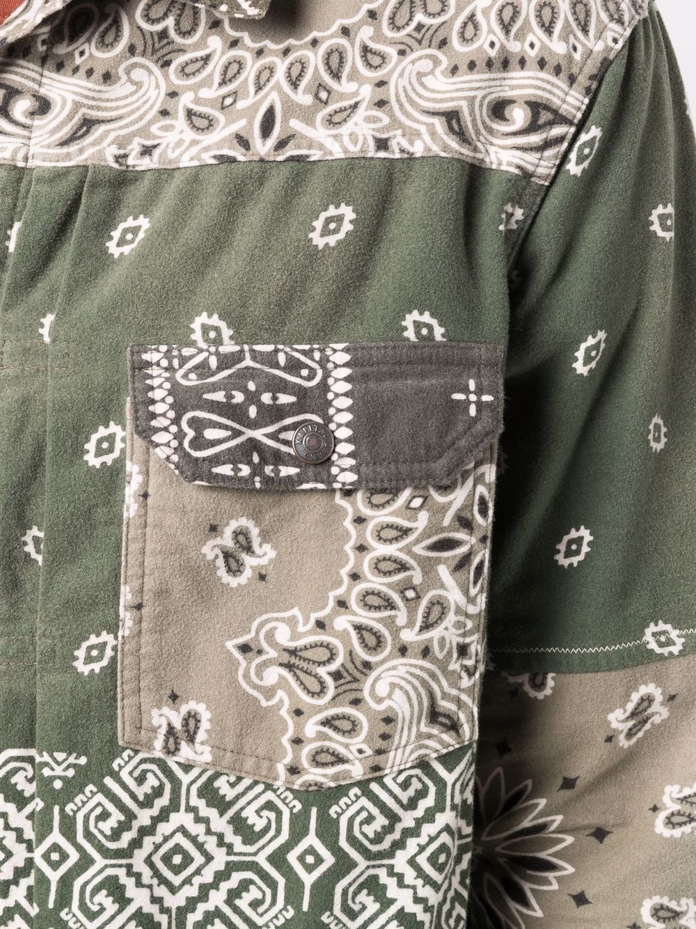 reversible bandana-print cotton jacket - 5