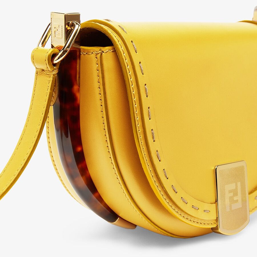 Yellow leather bag - 5
