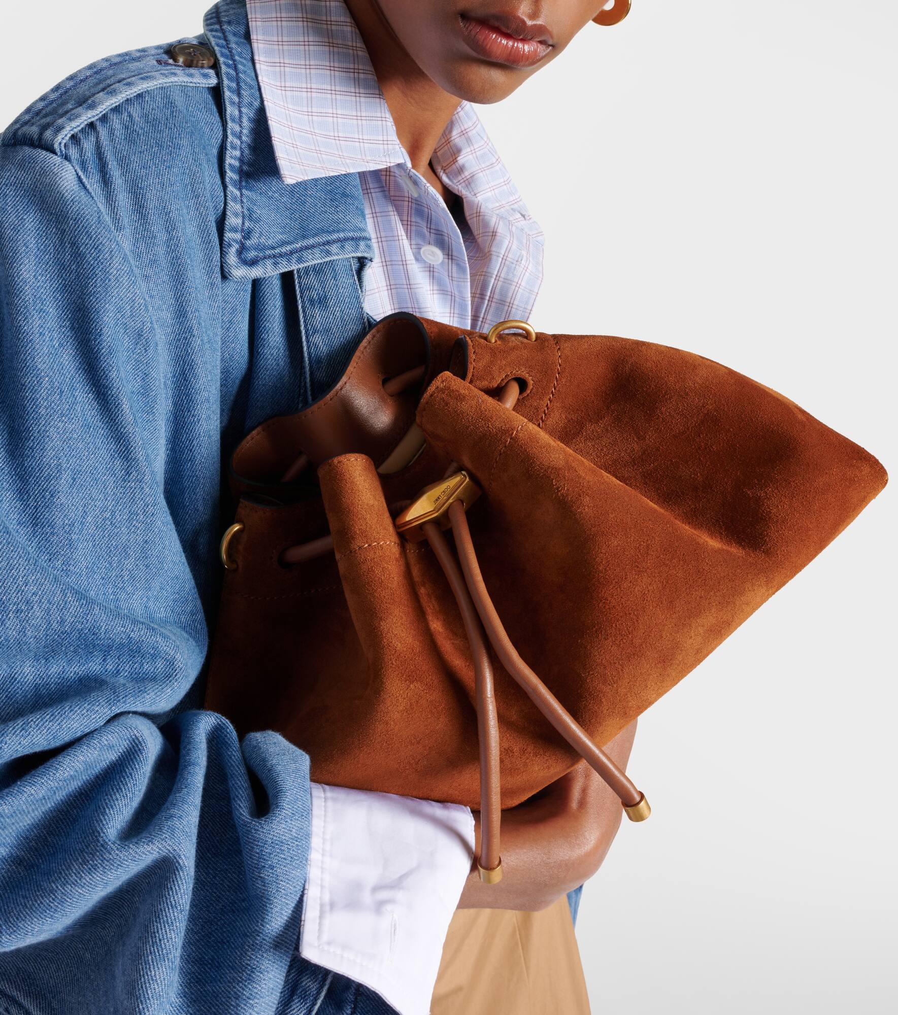 Bon Bon suede bucket bag - 2