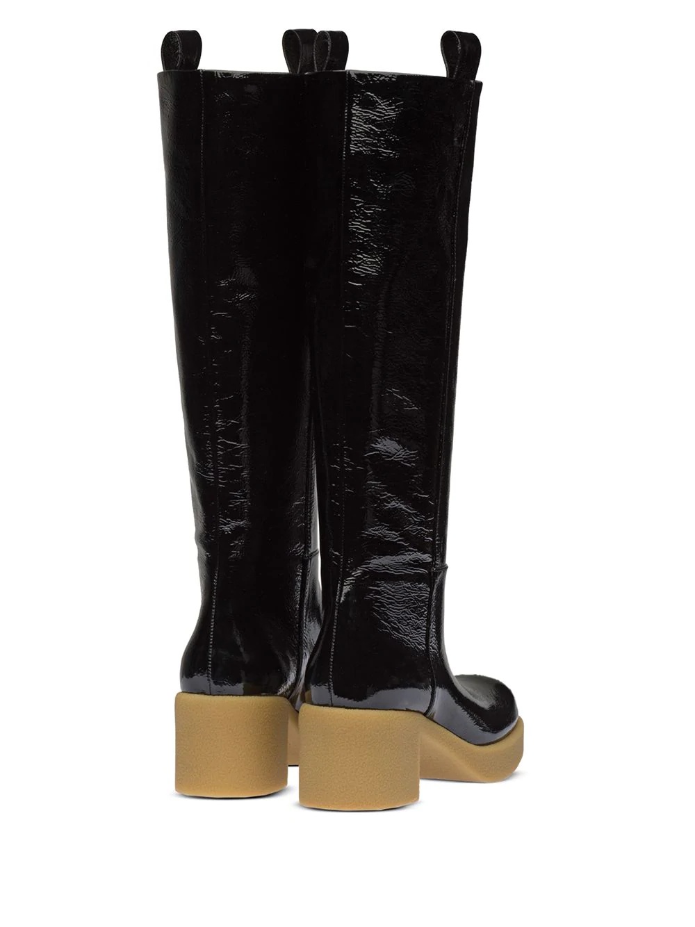 pull-tab knee-high boots - 3