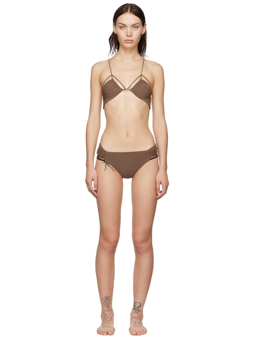 SSENSE Exclusive Taupe Bikini - 1