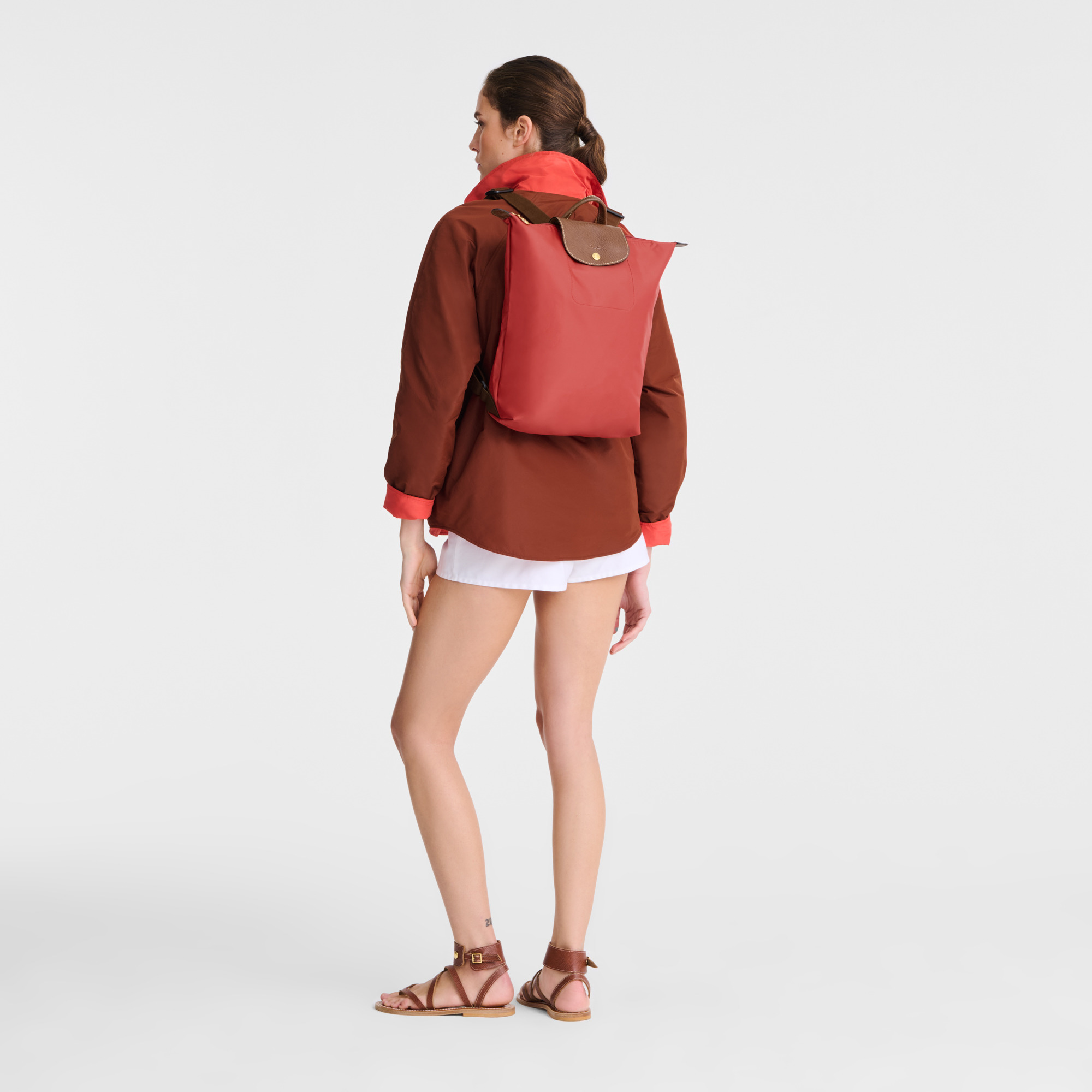 Le Pliage Original M Backpack Tomato - Canvas - 2