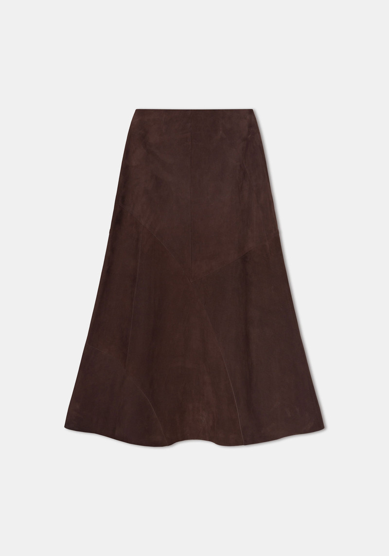 NESS Suede maxi skirt 1