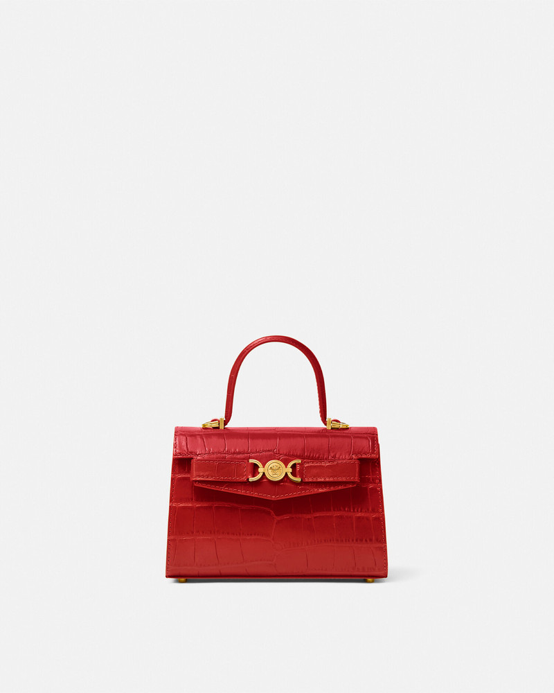 Croc-Effect Medusa '95 Small Handbag 1