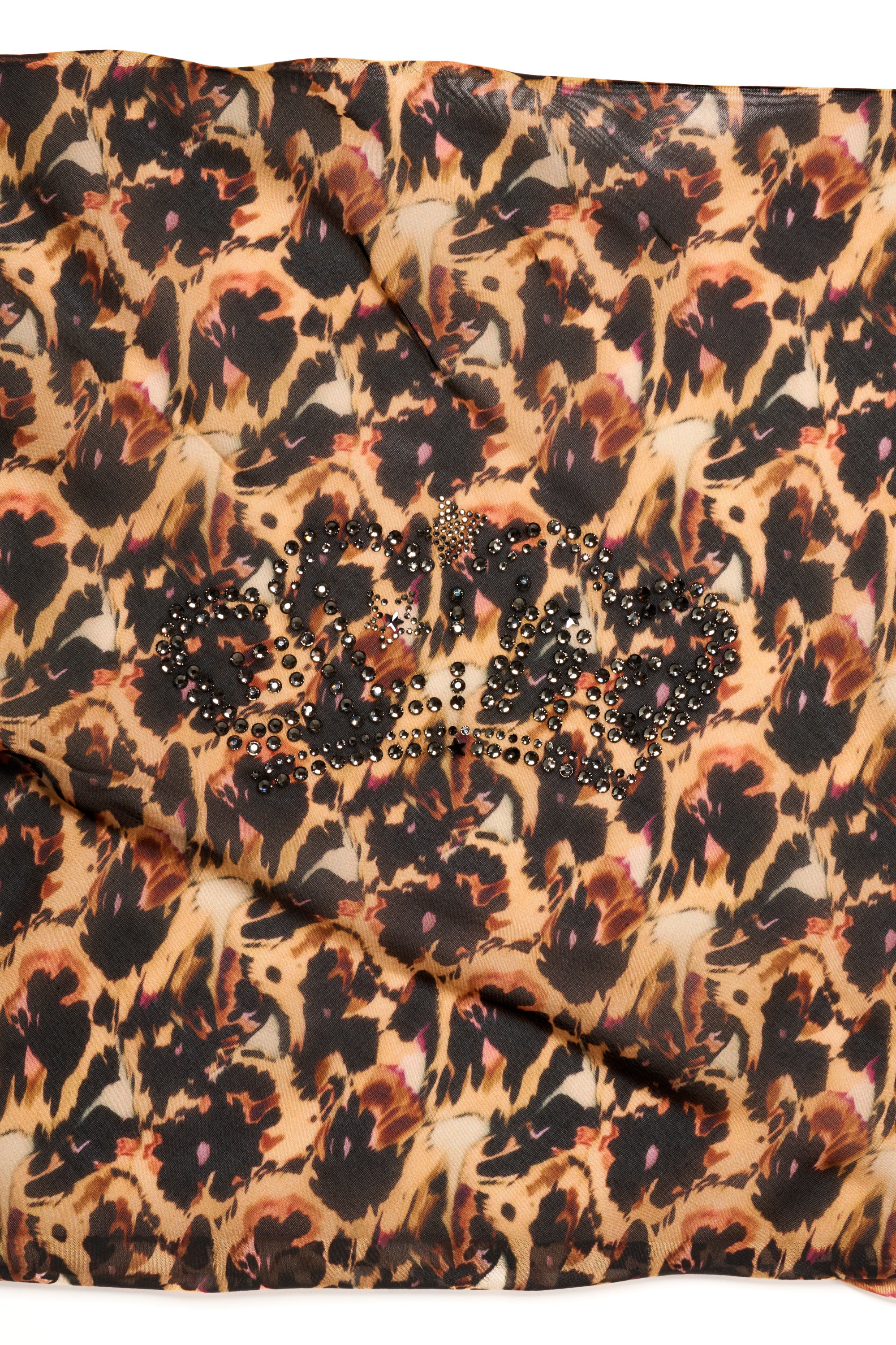 LEOPARD PEONY PRINCESS FOULARD SCARF - 3