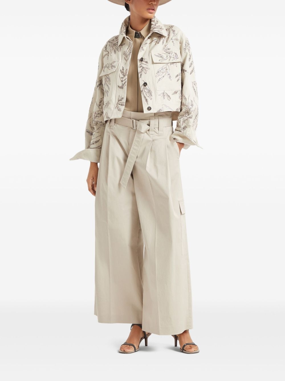 Herbarium-embroidered jacket - 2