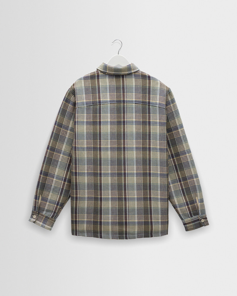Whiting - Blue And Green Basket Weave Overshirt 7