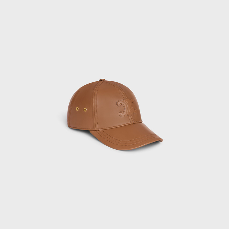 Triomphe baseball cap in lambskin 1