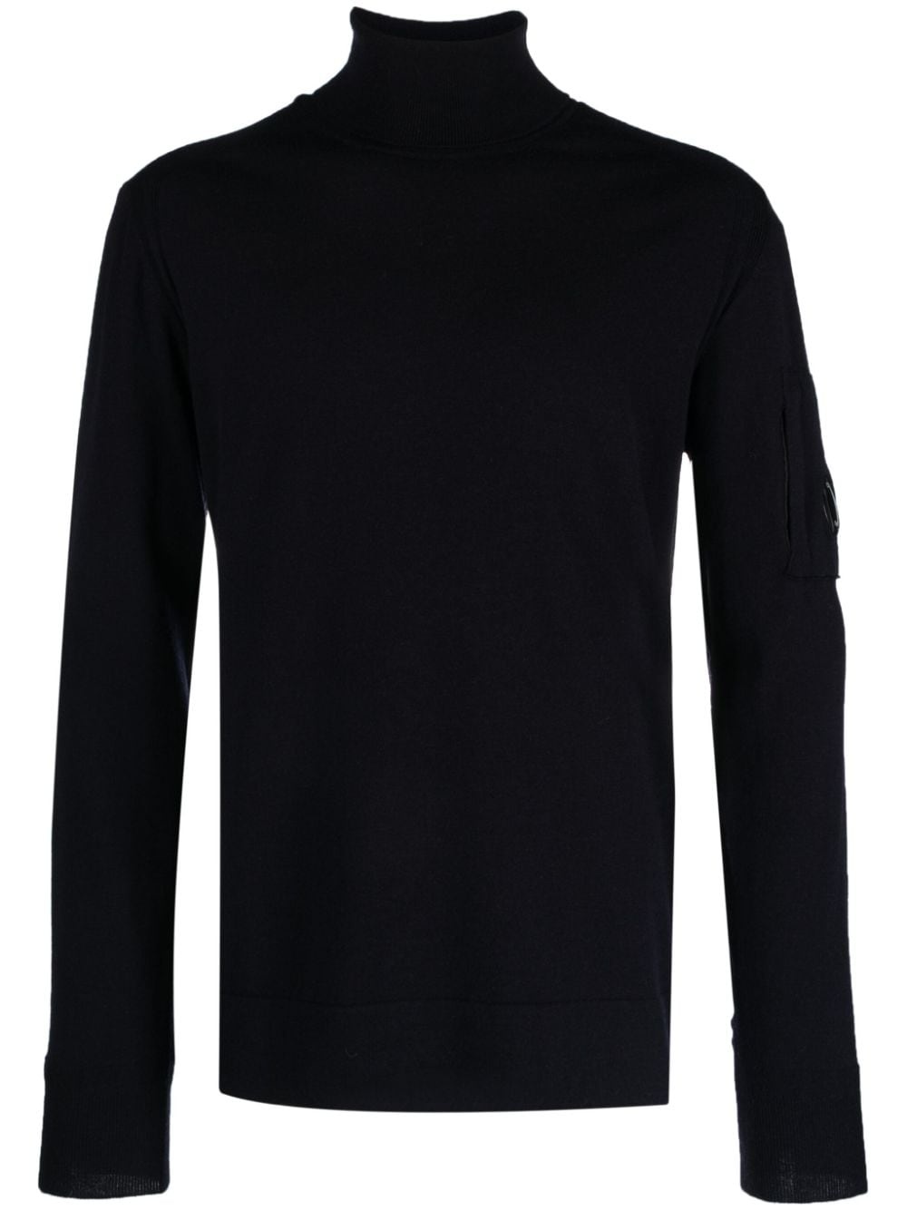 Lens-detail roll-neck jumper - 1